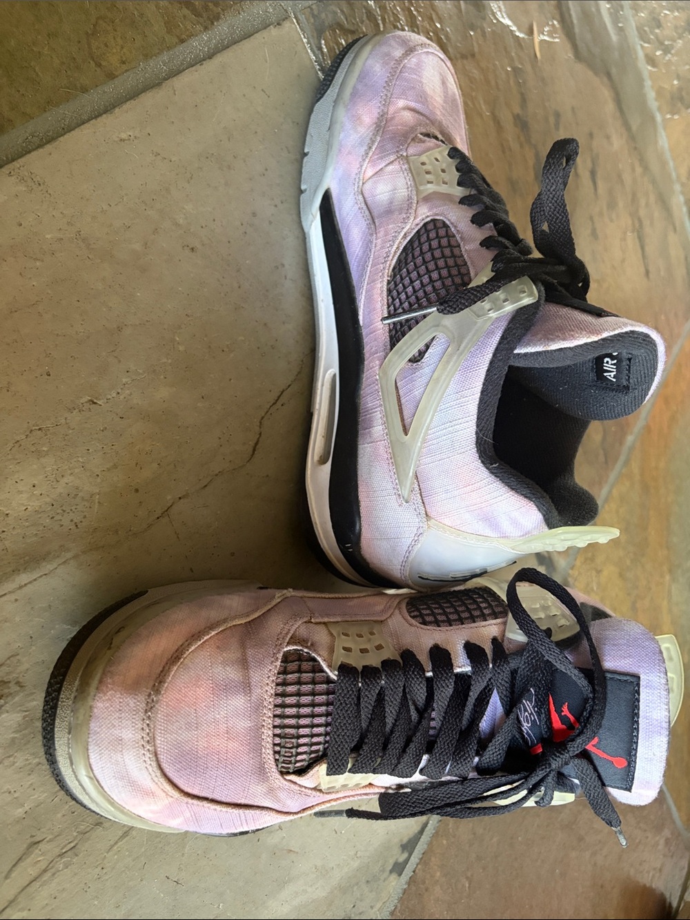 Nike Air Jordan 4 Pastel Pink and Purple Sneakers